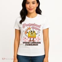 Retro Professional Yapper Speech Language Pathologist Slp Women's T-Shirt thumb 4