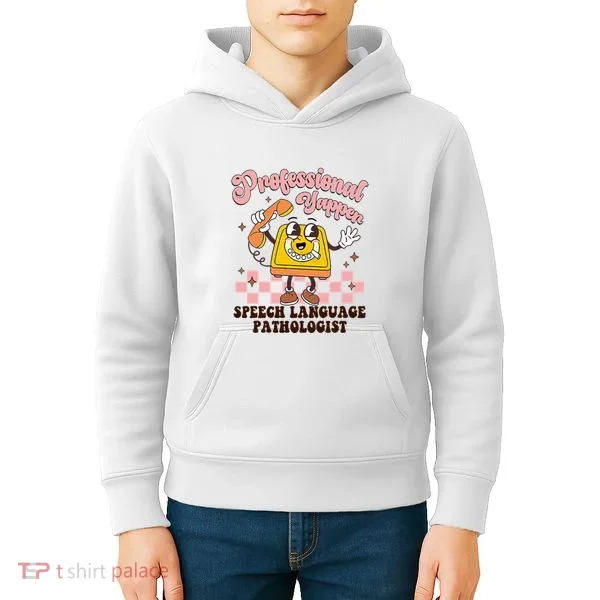 Retro Professional Yapper Speech Language Pathologist Slp Kids Hoodie