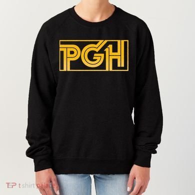 Retro Pgh Yellow Pittsburgh Box Logo Women's Sweatshirt