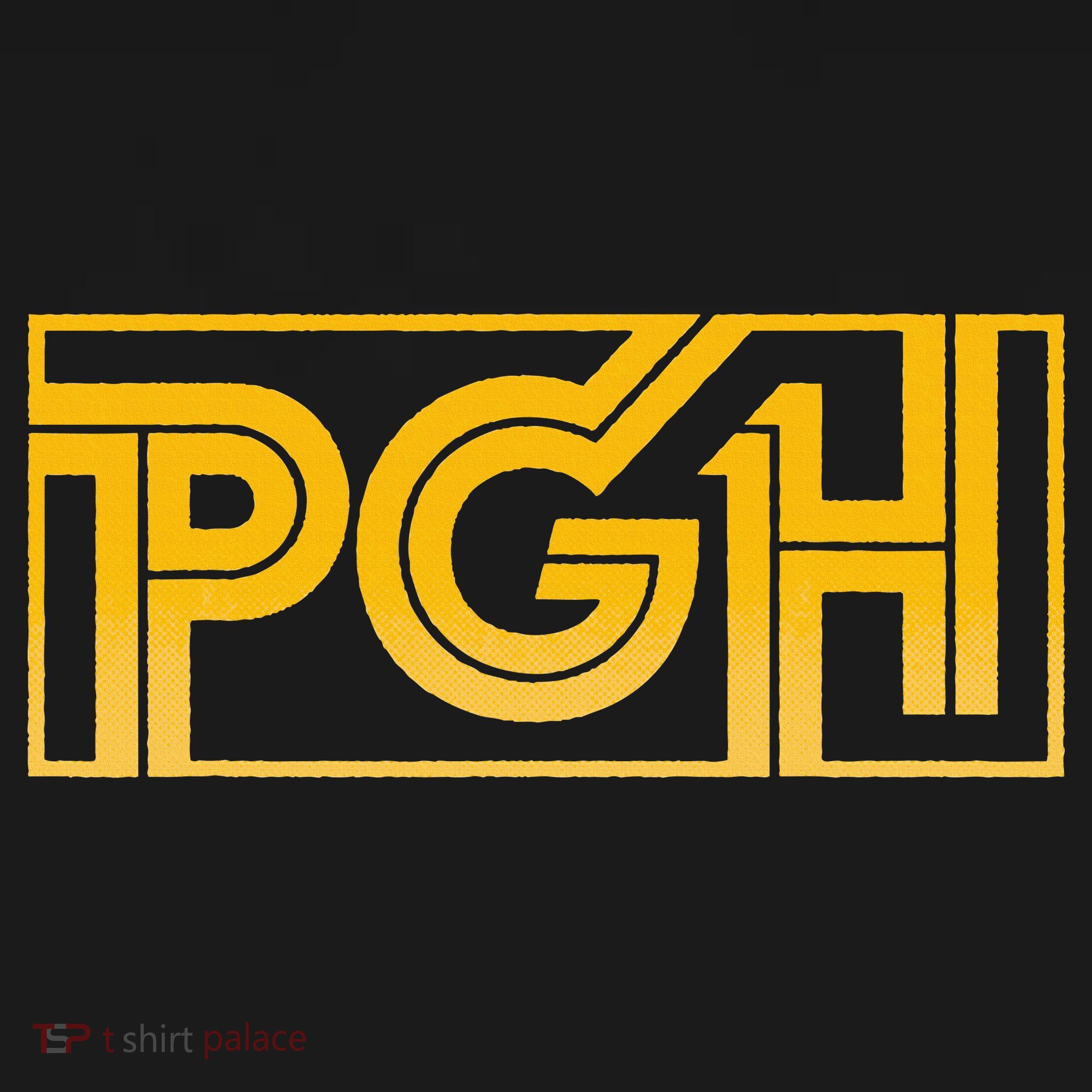 Retro Pgh Yellow Pittsburgh Box Logo Doggie Tank