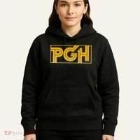Retro Pgh Yellow Pittsburgh Box Logo Hoodie thumb 5