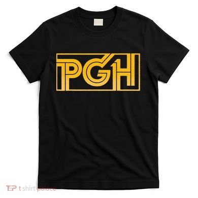 Retro Pgh Yellow Pittsburgh Box Logo T-Shirt