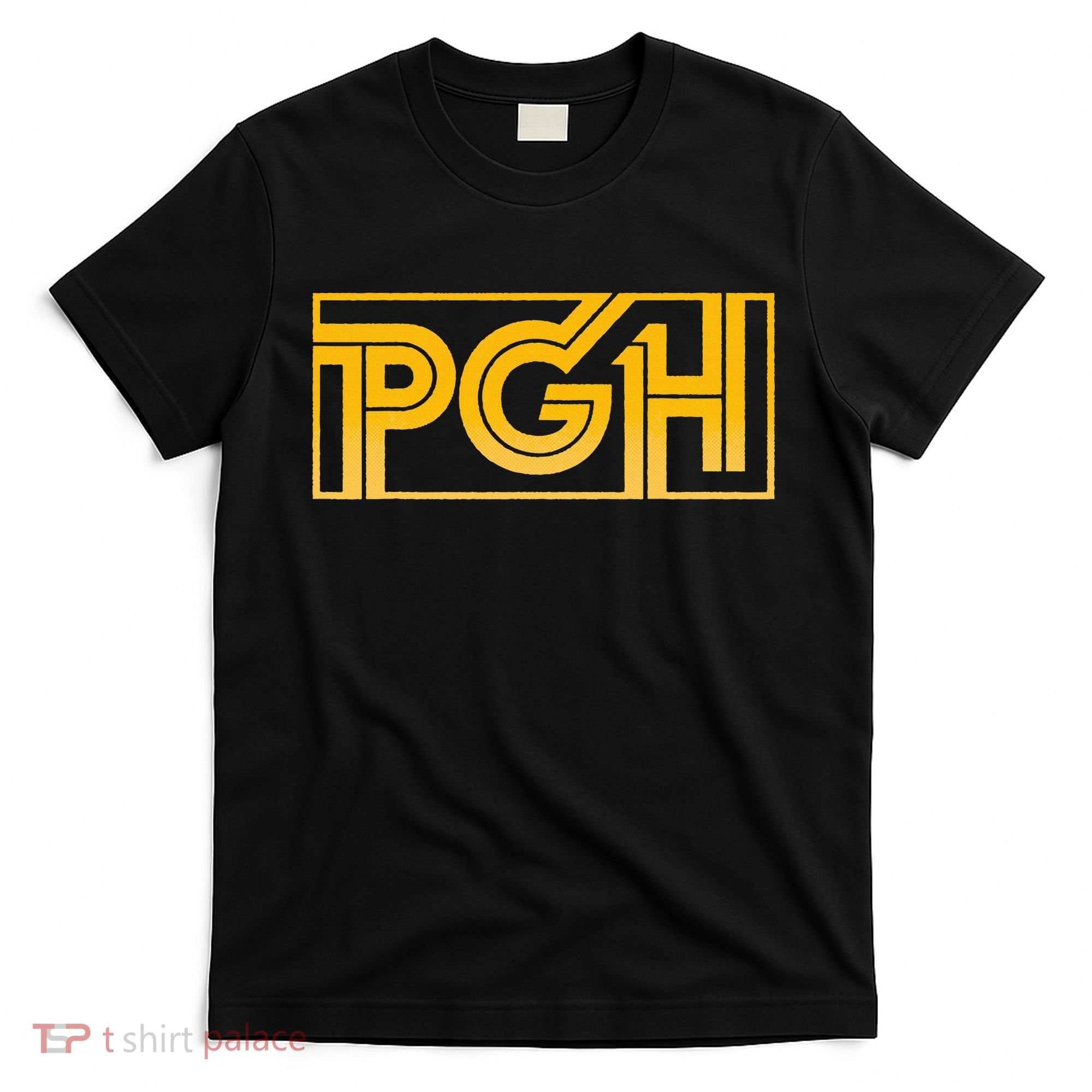 Retro Pgh Yellow Pittsburgh Box Logo T-Shirt
