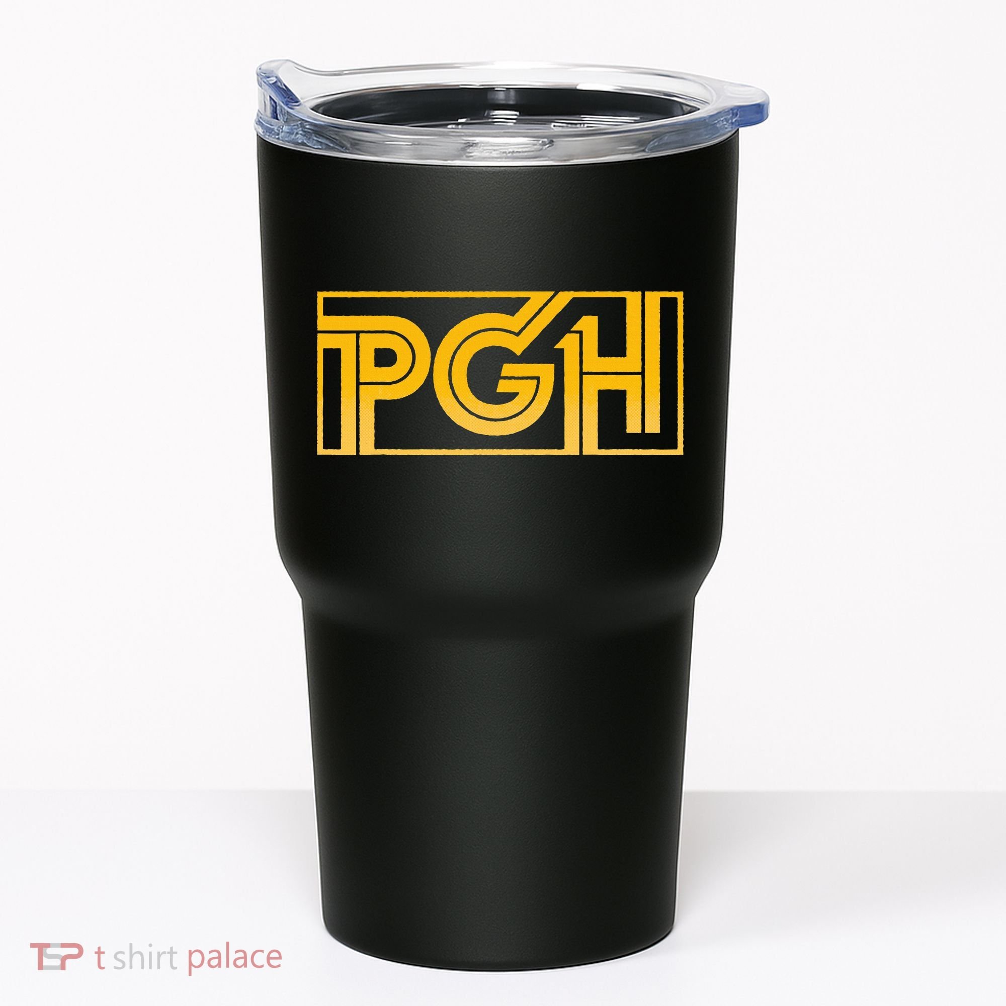 Retro Pgh Yellow Pittsburgh Box Logo Tumbler