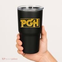 Retro Pgh Yellow Pittsburgh Box Logo Tumbler thumb 2