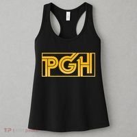 Retro Pgh Yellow Pittsburgh Box Logo Women's Tank Top thumb 3