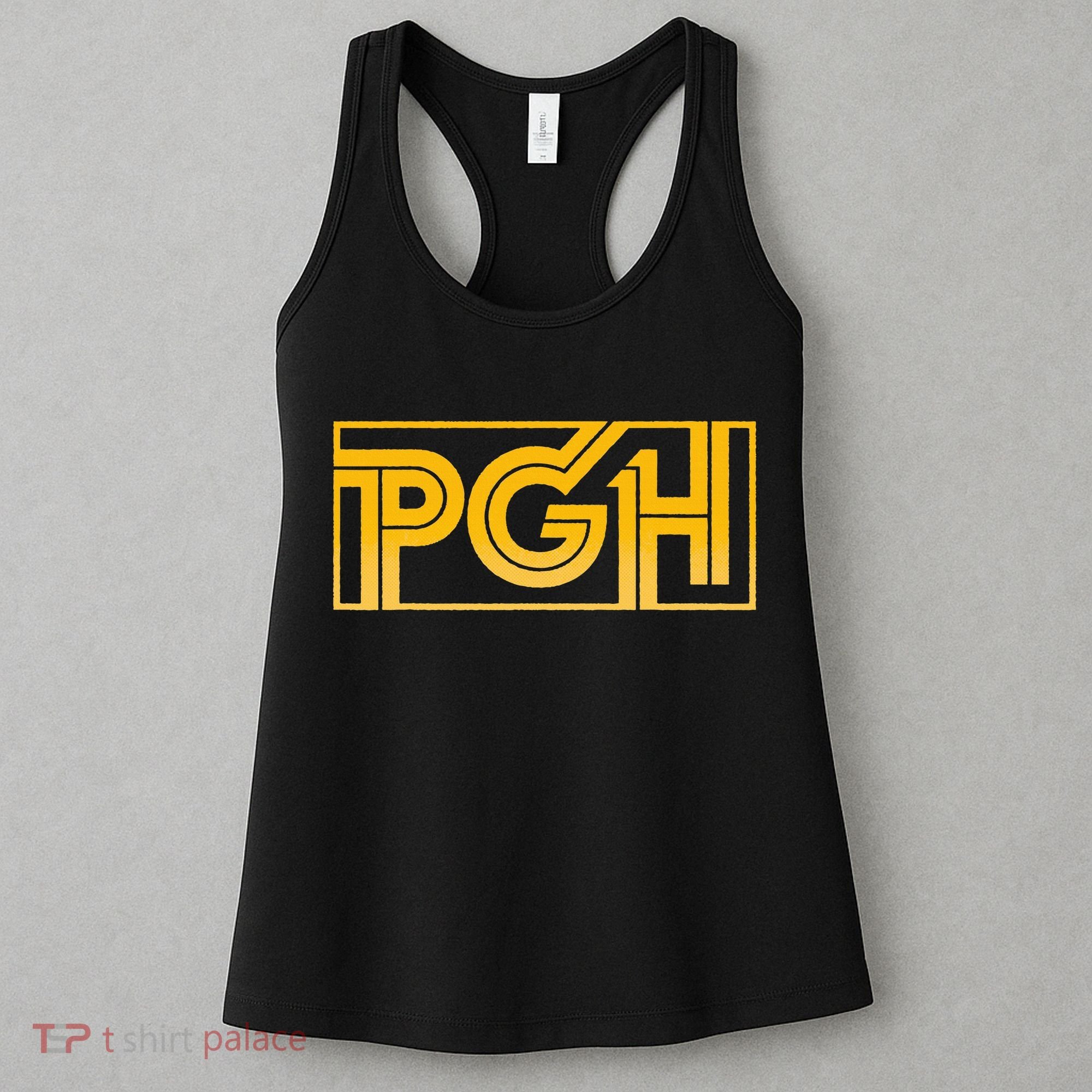 Retro Pgh Yellow Pittsburgh Box Logo Women's Tank Top