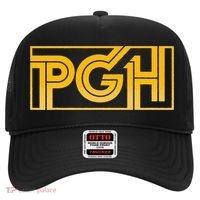 Retro Pgh Yellow Pittsburgh Box Logo Hat thumb 0
