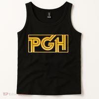 Retro Pgh Yellow Pittsburgh Box Logo Tank Top thumb 2