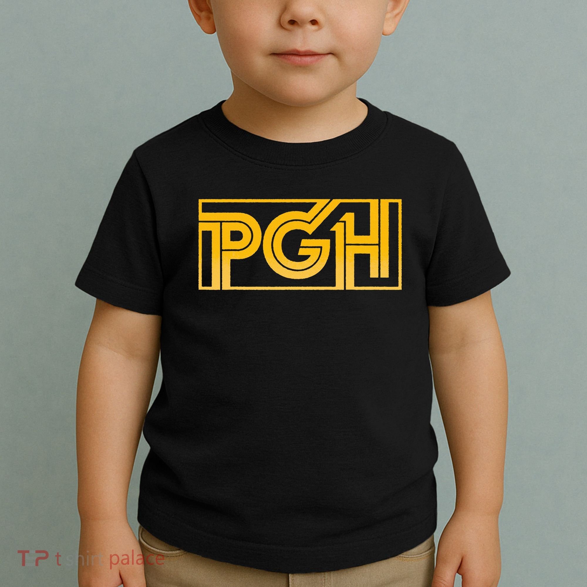 Retro Pgh Yellow Pittsburgh Box Logo Toddler T-Shirt