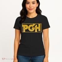 Retro Pgh Yellow Pittsburgh Box Logo Women's T-Shirt thumb 4