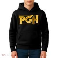 Retro Pgh Yellow Pittsburgh Box Logo Kids Hoodie thumb 4