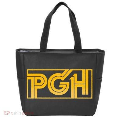 Retro Pgh Yellow Pittsburgh Box Logo Tote Bag