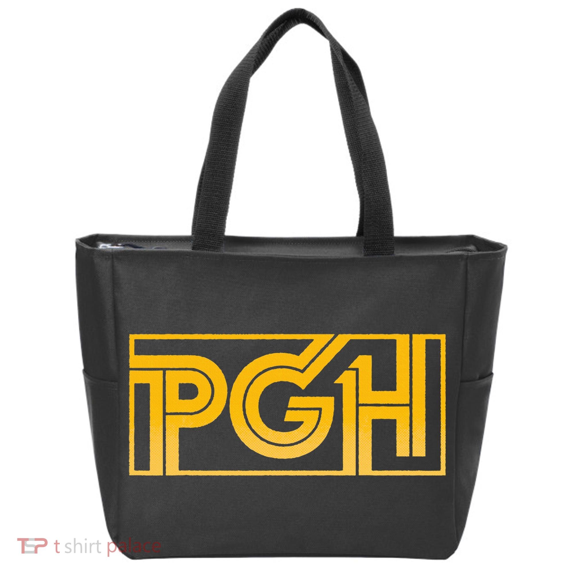 Retro Pgh Yellow Pittsburgh Box Logo Tote Bag