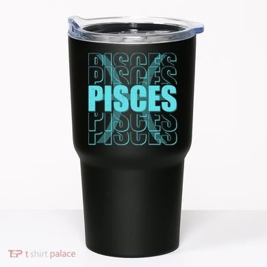 Retro Pisces Zodiac Symbol Tumbler