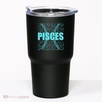 Retro Pisces Zodiac Symbol Tumbler thumb 0