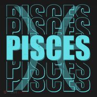 Retro Pisces Zodiac Symbol Ornament thumb 1