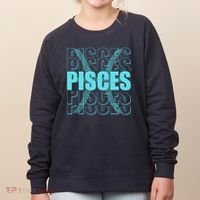 Retro Pisces Zodiac Symbol Women's Sweatshirt thumb 0