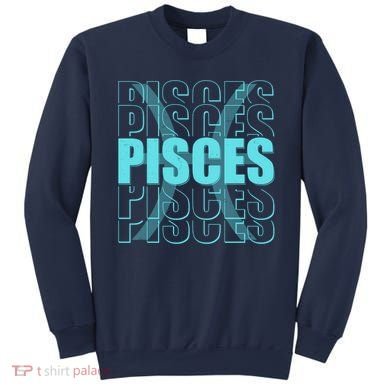 Retro Pisces Zodiac Symbol Sweatshirt