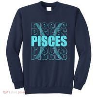 Retro Pisces Zodiac Symbol Sweatshirt thumb 0