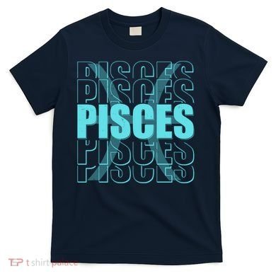 Retro Pisces Zodiac Symbol T-Shirt
