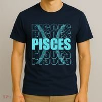 Retro Pisces Zodiac Symbol T-Shirt thumb 3