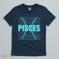 Retro Pisces Zodiac Symbol T-Shirt thumb 5