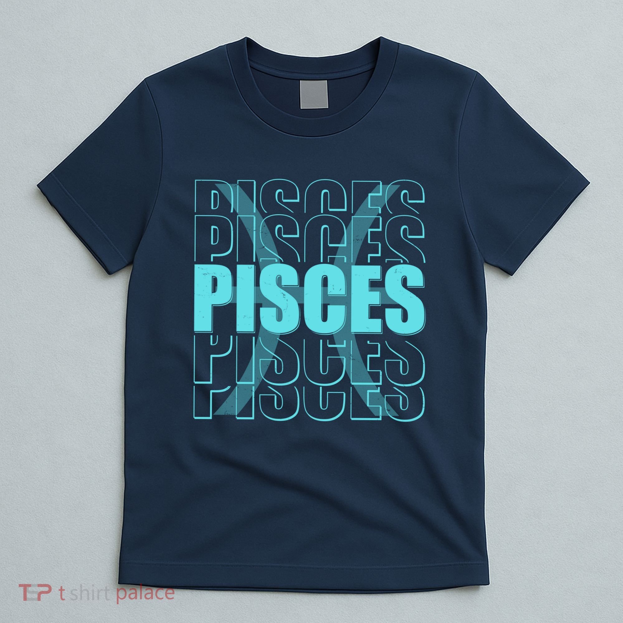 Retro Pisces Zodiac Symbol T-Shirt