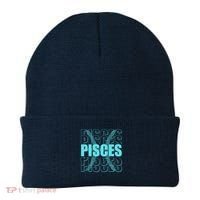 Retro Pisces Zodiac Symbol Beanie thumb 0