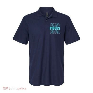 Retro Pisces Zodiac Symbol Polo
