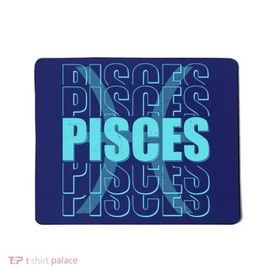 Retro Pisces Zodiac Symbol Mousepad