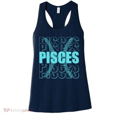 Retro Pisces Zodiac Symbol Women's Tank Top