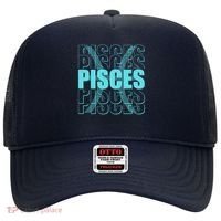 Retro Pisces Zodiac Symbol Hat thumb 0