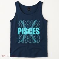 Retro Pisces Zodiac Symbol Tank Top thumb 2