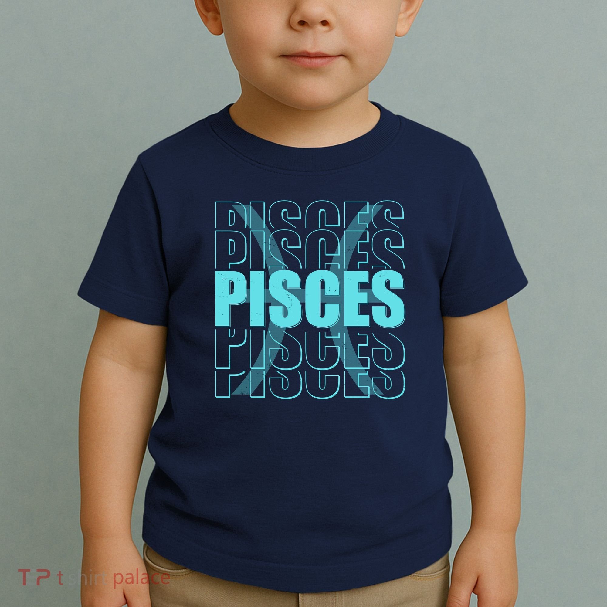 Retro Pisces Zodiac Symbol Toddler T-Shirt