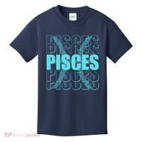 Retro Pisces Zodiac Symbol Kids T-Shirt thumb 0