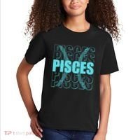 Retro Pisces Zodiac Symbol Kids T-Shirt thumb 2