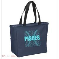 Retro Pisces Zodiac Symbol Tote Bag thumb 2