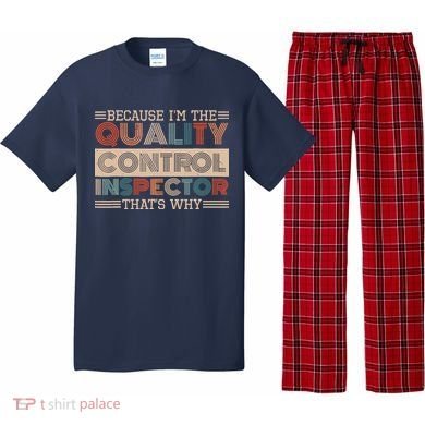 Retro Quality Control Design For Quality Control Inspectors Pajama Set