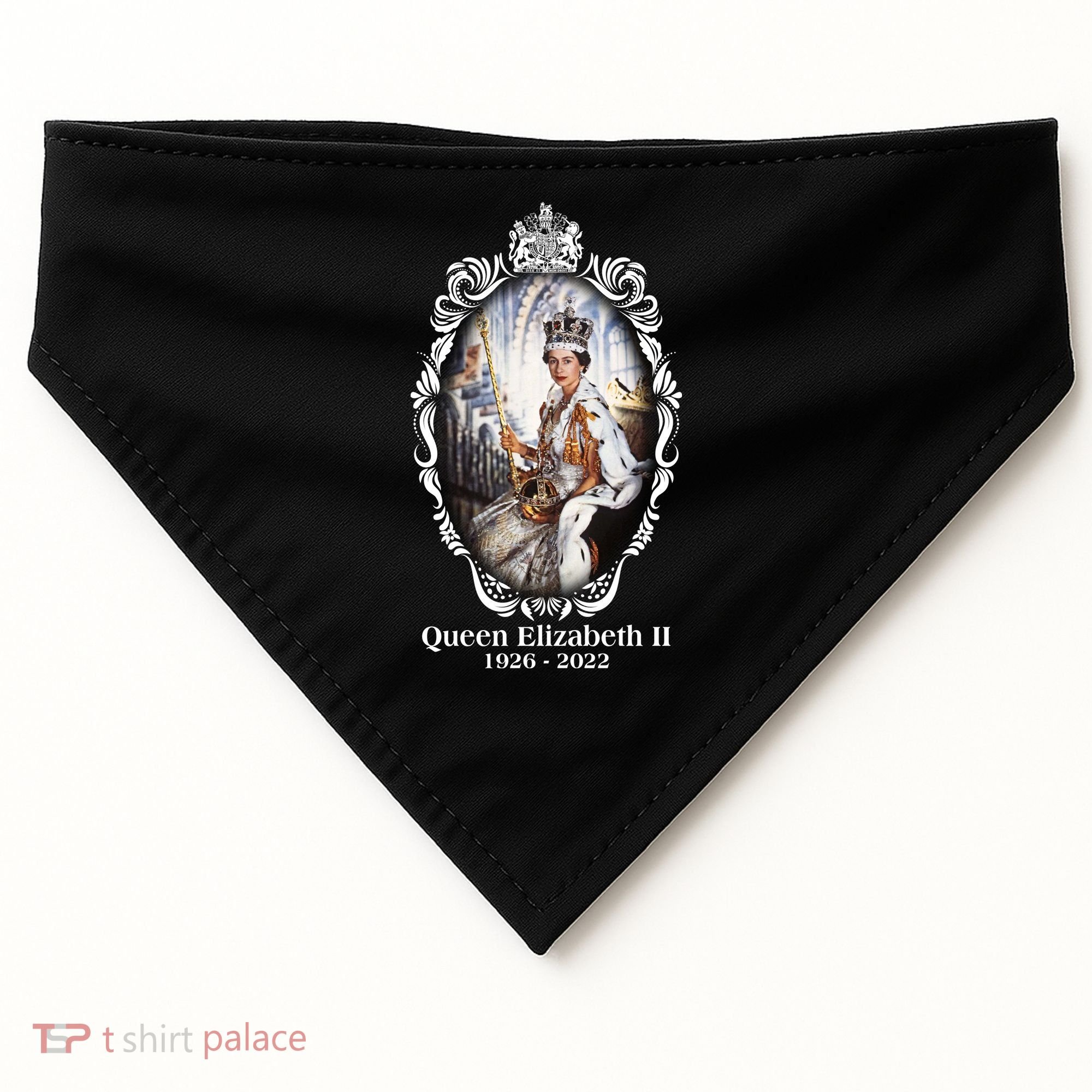 RIP Queen Elizabeth II 1926 2022 USA-Made Doggie Bandana