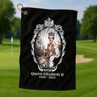 RIP Queen Elizabeth II 1926 2022 Golf Towel thumb 1