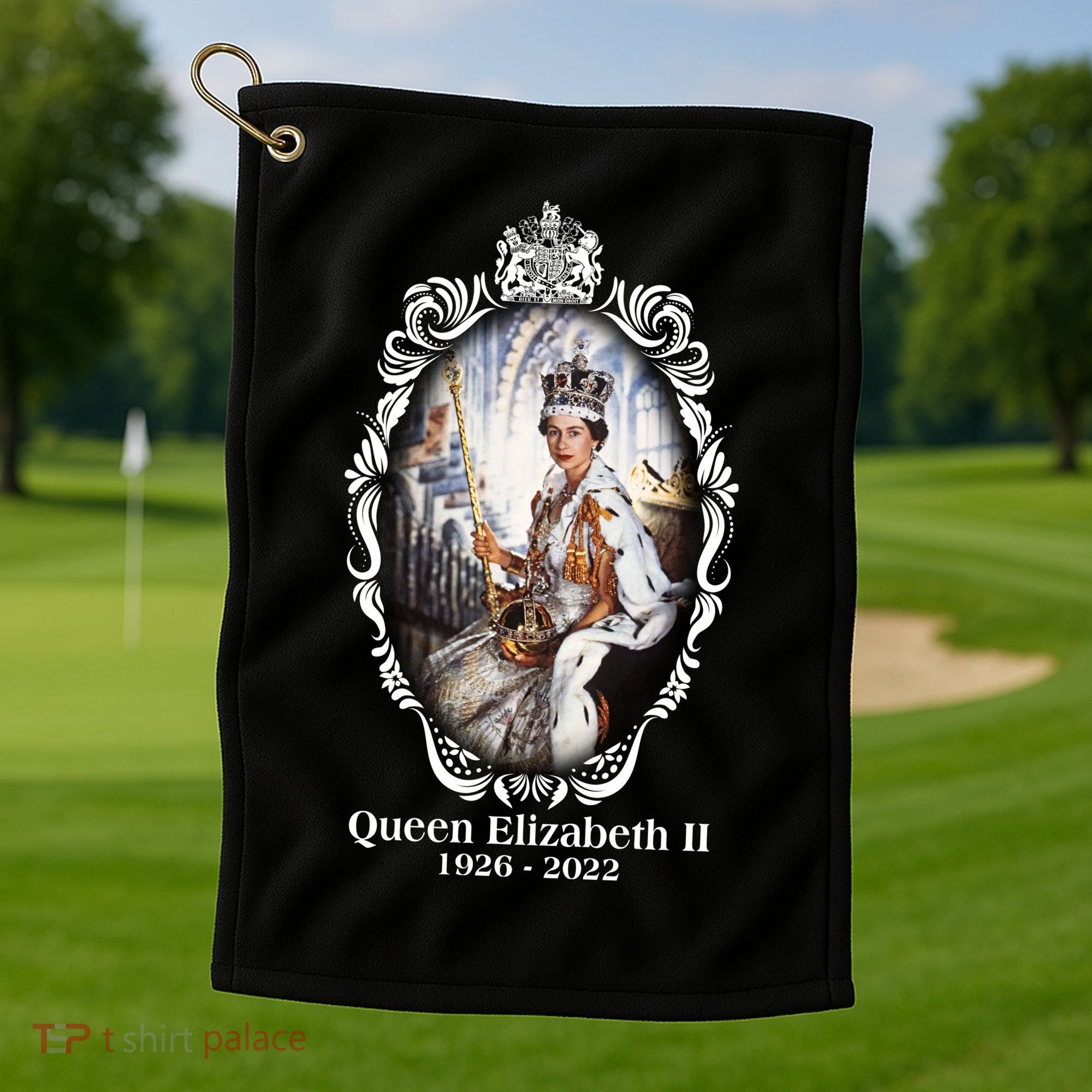 RIP Queen Elizabeth II 1926 2022 Golf Towel