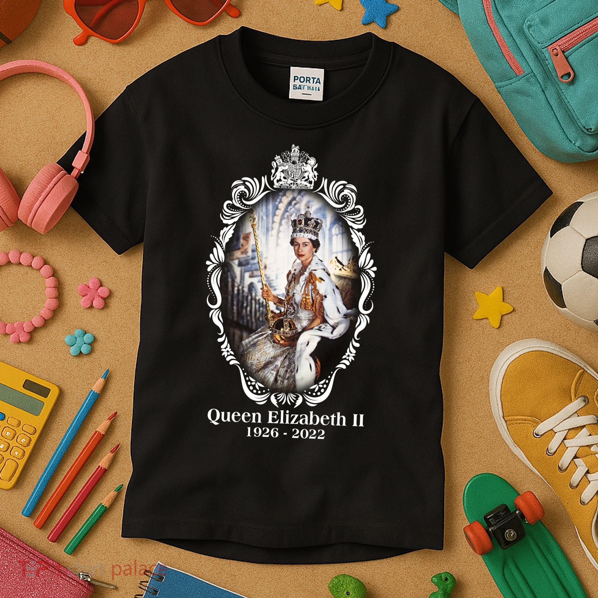 RIP Queen Elizabeth II 1926 2022 Kids T-Shirt