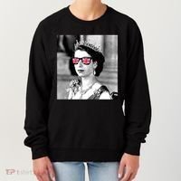 RIP Queen Elizabeth British Flag Sunglasses Women's Sweatshirt thumb 0
