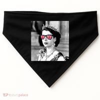 RIP Queen Elizabeth British Flag Sunglasses USA-Made Doggie Bandana thumb 0