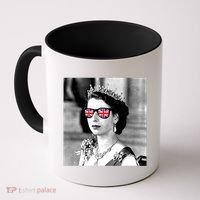 RIP Queen Elizabeth British Flag Sunglasses Coffee Mug thumb 0