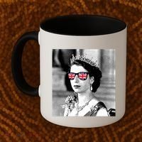 RIP Queen Elizabeth British Flag Sunglasses Coffee Mug thumb 2