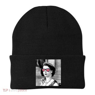 RIP Queen Elizabeth British Flag Sunglasses Beanie