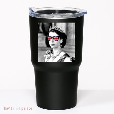 RIP Queen Elizabeth British Flag Sunglasses Tumbler