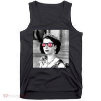 RIP Queen Elizabeth British Flag Sunglasses Tank Top thumb 0